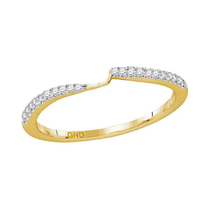 Rings gndatlanta 14k Yellow Gold Round Diamond 2stone Wedding Band 18 Cttw Certified Rings gndatlanta 14k Yellow Gold Round Diamond 2stone Wedding Band 18 Cttw Certified