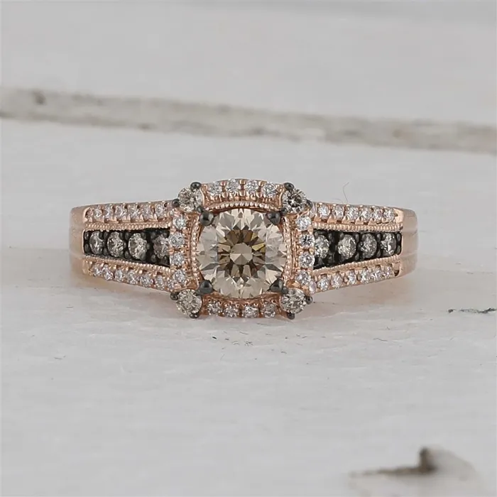 Rings gndatlanta 1CTWDiamond 58CTCBROWN RING
