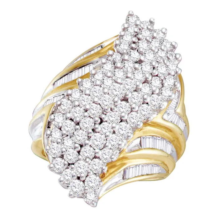 Rings gndatlanta 3 CTWDiamond CLUSTER RING