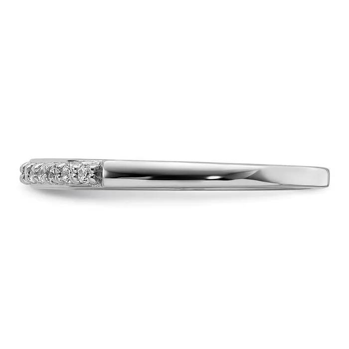 Rings Goldia 017ct CZ Solid Real 14k White Gold Wedding Wedding Band Ring