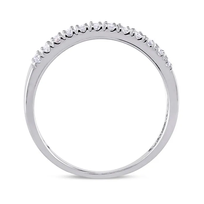 Rings Goldia 025 CT TW Natural Diamond Four Row Anniversary Band in Sterling Silver Rings Goldia 025 CT TW Natural Diamond Four Row Anniversary Band in Sterling Silver