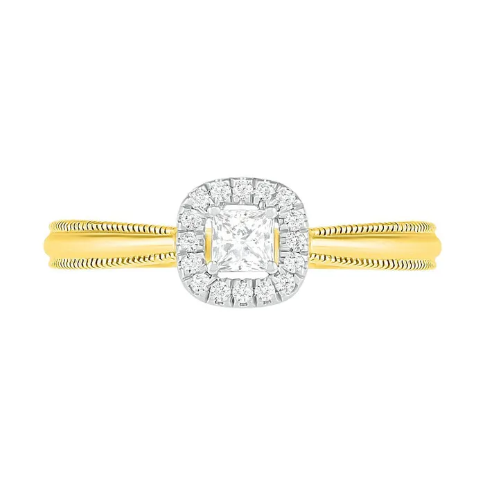 Rings Goldia 033 CT TW PrincessCut Natural Diamond Frame Antique VintageStyle Bridal Engagement Ring Set in Solid 10K Yellow Gold Rings Goldia 033 CT TW PrincessCut Natural Diamond Frame Antique VintageStyle Bridal Engagement Ring Set in Solid 10K Yellow Gold