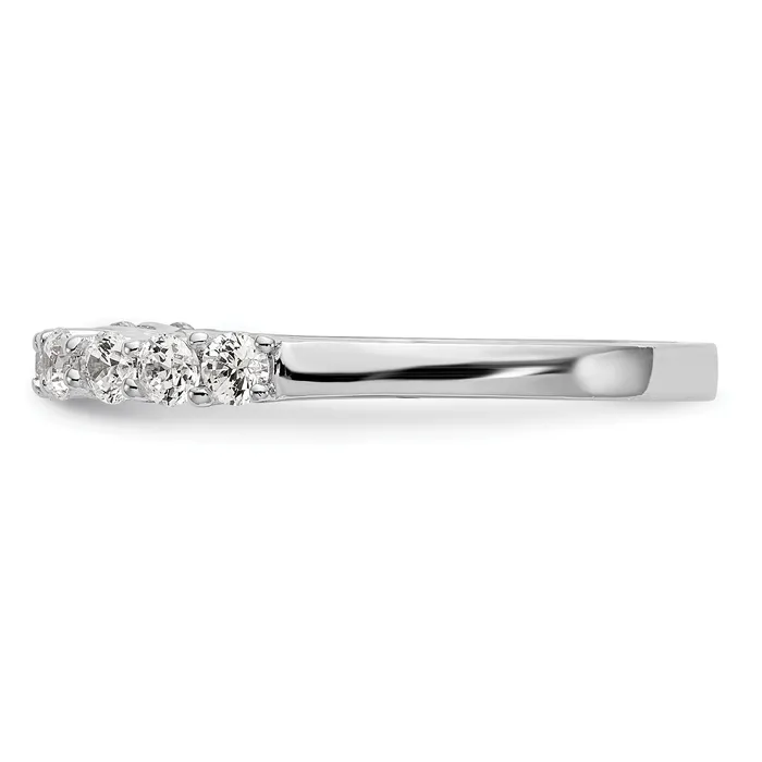 Rings Goldia 040ct CZ Solid Real 14K White Gold Peg Set Engagement Ring