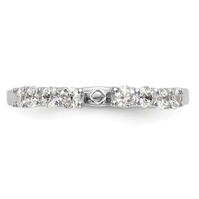 Rings Goldia 040ct CZ Solid Real 14K White Gold Peg Set Engagement Ring