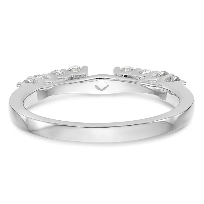 Rings Goldia 040ct CZ Solid Real 14K White Gold Peg Set Engagement Ring