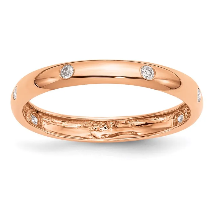 Rings Goldia 14k Rose Gold Real Diamond Ring