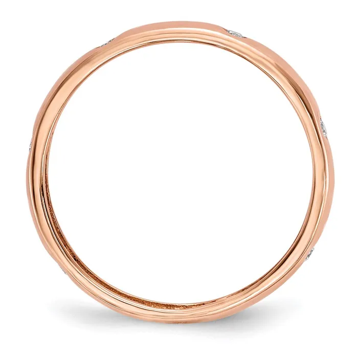 Rings Goldia 14k Rose Gold Real Diamond Ring