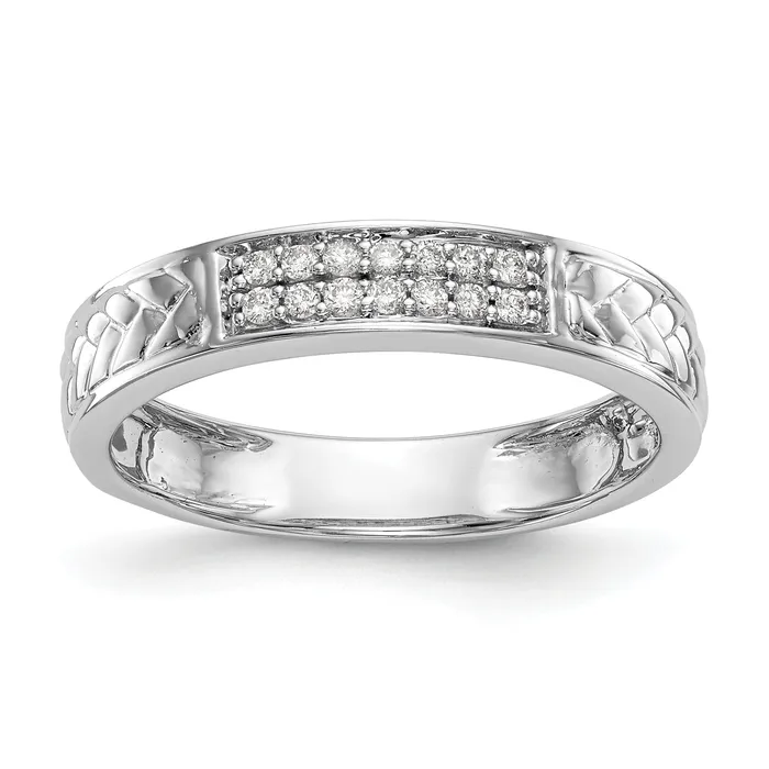 Rings Goldia 14K White Gold Lab Grown VSSI G Diamond Trio Ladies Wedding Band Ring Rings Goldia 14K White Gold Lab Grown VSSI G Diamond Trio Ladies Wedding Band Ring