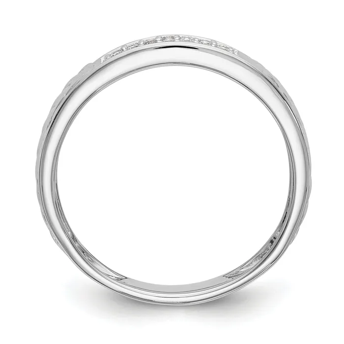 Rings Goldia 14K White Gold Lab Grown VSSI G Diamond Trio Ladies Wedding Band Ring