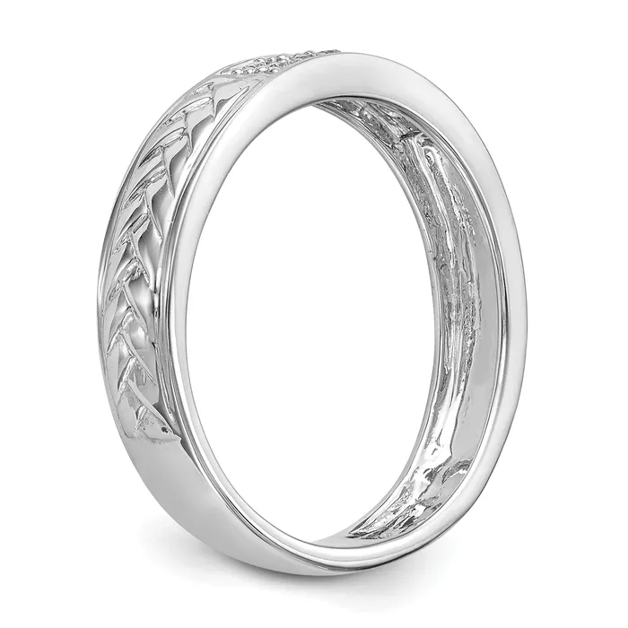 Rings Goldia 14K White Gold Lab Grown VSSI G Diamond Trio Ladies Wedding Band Ring