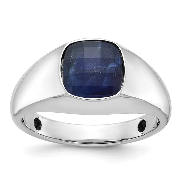 Rings Goldia 14k White Gold Mens Gemstone Ring Mounting