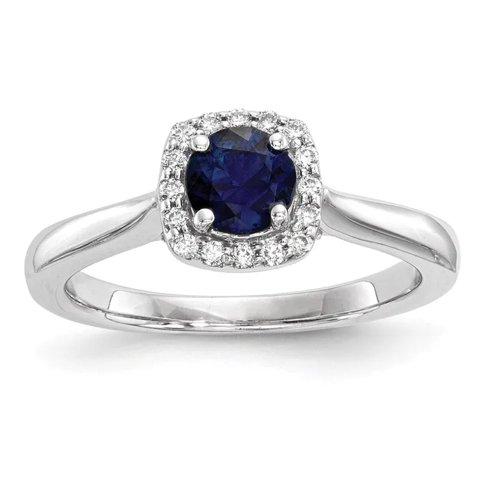 Rings Goldia 14K White Gold Real Diamond u0026 Sapphire Ring