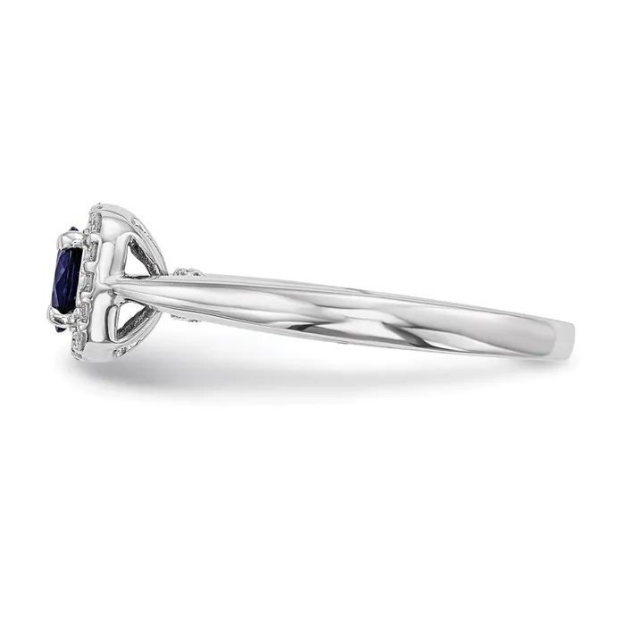 Rings Goldia 14K White Gold Real Diamond u0026 Sapphire Ring