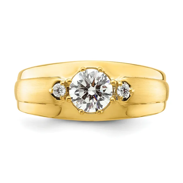 Rings Goldia 14k Yellow Gold 115 Ct Lab Grown Diamond VSSI G Mens Ring