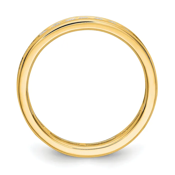 Rings Goldia 14k Yellow Gold 1 Ct Lab Grown Diamond VSSI G Channel Set Eternity Band Ring