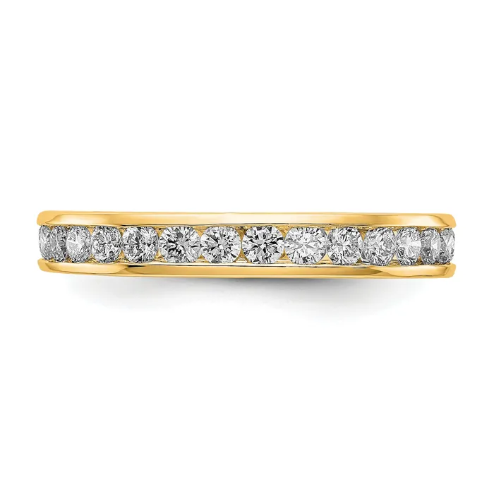 Rings Goldia 14k Yellow Gold 1 Ct Lab Grown Diamond VSSI G Channel Set Eternity Band Ring