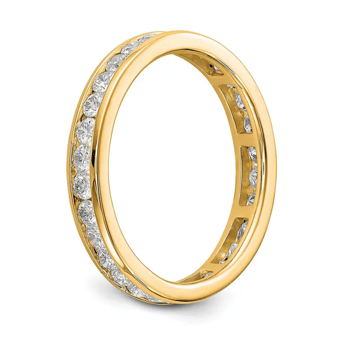 Rings Goldia 14k Yellow Gold 1 Ct Lab Grown Diamond VSSI G Channel Set Eternity Band Ring