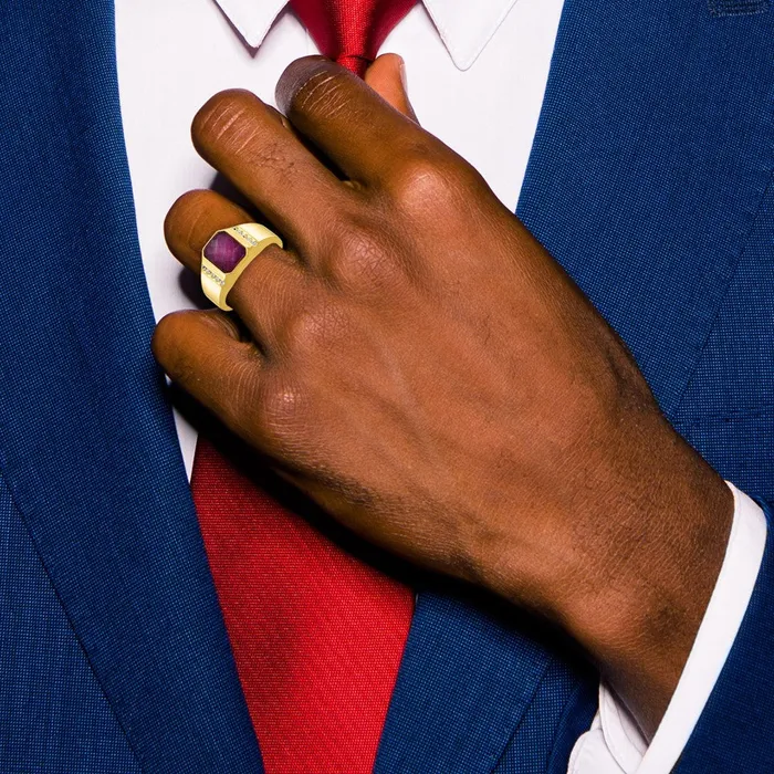 Rings Goldia 14k Yellow Gold Mens Gemstone and Diamond Ring Mounting