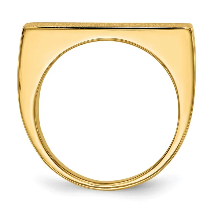 Rings Goldia 14K Yellow Gold Mens Signet Ring