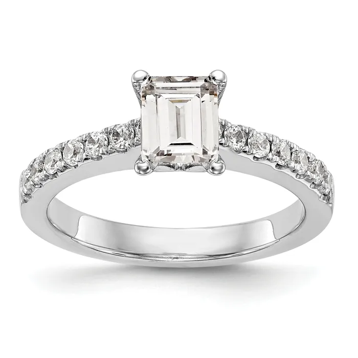 Rings Goldia 200ct CZ Solid Real 14K White Gold Engagement Ring