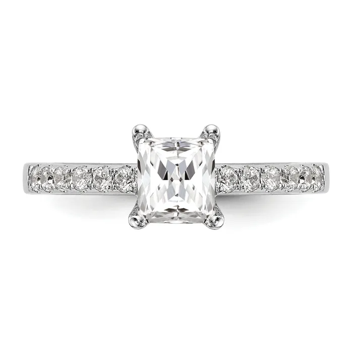 Rings Goldia 200ct CZ Solid Real 14K White Gold Engagement Ring