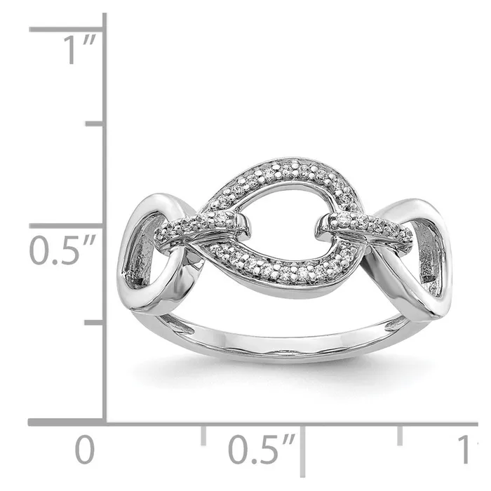 Rings Goldiacom 14k White Gold Real Diamond Fancy Ring