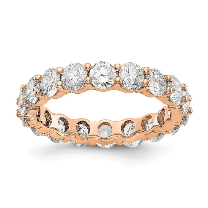 Rings Goldiacom 40 Ct Natural Diamond Womens Eternity Anniversary Wedding Band Ring in 14k Rose Pink Gold Rings Goldiacom 40 Ct Natural Diamond Womens Eternity Anniversary Wedding Band Ring in 14k Rose Pink Gold