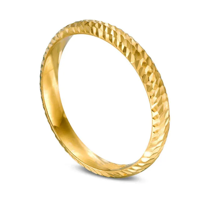 Rings Goldia Ladies Natural DiamondCut Band in Solid 14K Gold Size 7 Rings Goldia Ladies Natural DiamondCut Band in Solid 14K Gold Size 7