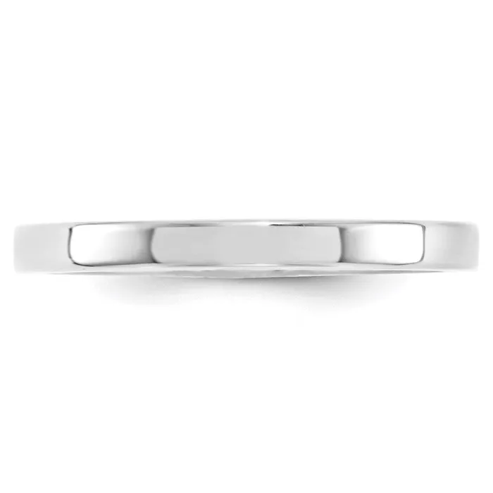 Rings Goldia Solid 10K White Gold 25mm Standard Flat Comfort Fit MensWomens Wedding Band Ring Size 6 Rings Goldia Solid 10K White Gold 25mm Standard Flat Comfort Fit MensWomens Wedding Band Ring Size 6