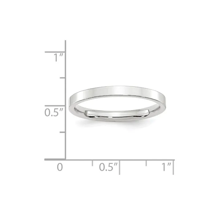 Rings Goldia Solid 10K White Gold 25mm Standard Flat Comfort Fit MensWomens Wedding Band Ring Size 6 Rings Goldia Solid 10K White Gold 25mm Standard Flat Comfort Fit MensWomens Wedding Band Ring Size 6