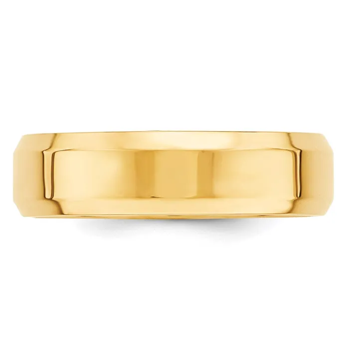 Rings Goldia Solid 10K Yellow Gold 6mm Bevel Edge Comfort Fit MensWomens Wedding Band Ring Size 135 Rings Goldia Solid 10K Yellow Gold 6mm Bevel Edge Comfort Fit MensWomens Wedding Band Ring Size 135