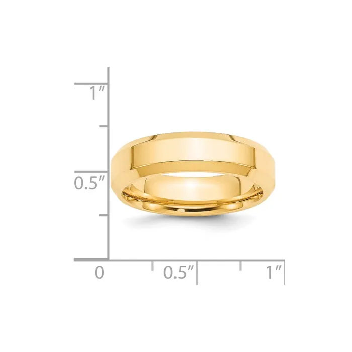 Rings Goldia Solid 10K Yellow Gold 6mm Bevel Edge Comfort Fit MensWomens Wedding Band Ring Size 135 Rings Goldia Solid 10K Yellow Gold 6mm Bevel Edge Comfort Fit MensWomens Wedding Band Ring Size 135
