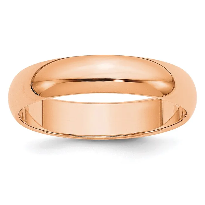 Rings Goldia Solid 10K Yellow Gold Rose Gold 5mm Half Round MensWomens Wedding Band Ring Size 135 Rings Goldia Solid 10K Yellow Gold Rose Gold 5mm Half Round MensWomens Wedding Band Ring Size 135