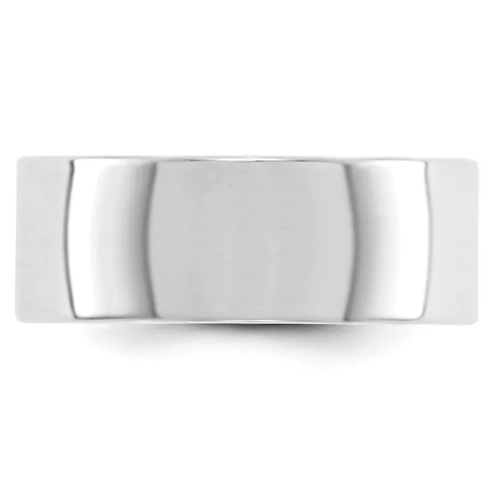 Rings Goldia Solid 14K White Gold 8mm Light Weight Flat MensWomens Wedding Band Ring Size 13 Rings Goldia Solid 14K White Gold 8mm Light Weight Flat MensWomens Wedding Band Ring Size 13