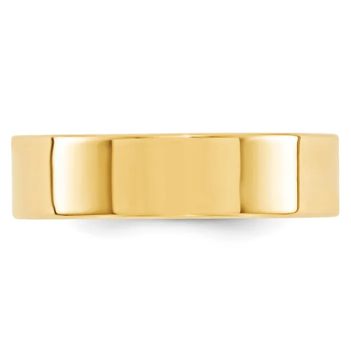 Rings Goldia Solid 14K Yellow Gold 6mm Standard Flat Comfort Fit MensWomens Wedding Band Ring Size 8 Rings Goldia Solid 14K Yellow Gold 6mm Standard Flat Comfort Fit MensWomens Wedding Band Ring Size 8