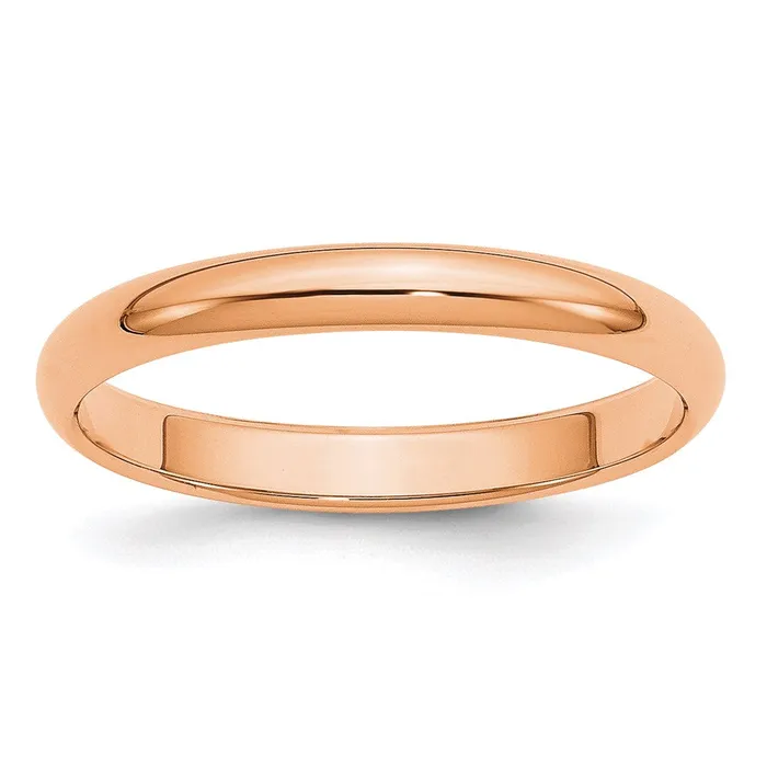 Rings Goldia Solid 14K Yellow Gold Rose Gold 3mm Half Round MensWomens Wedding Band Ring Size 13 Rings Goldia Solid 14K Yellow Gold Rose Gold 3mm Half Round MensWomens Wedding Band Ring Size 13