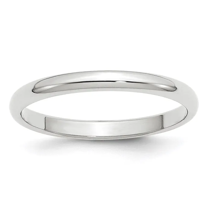 Rings Goldia Solid 18K White Gold 25mm Half Round MensWomens Wedding Band Ring Size 45 Rings Goldia Solid 18K White Gold 25mm Half Round MensWomens Wedding Band Ring Size 45
