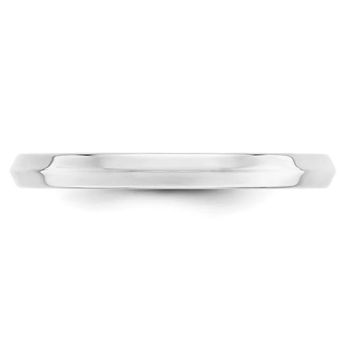 Rings Goldia Solid 18K White Gold 25mm Knife Edge Comfort Fit MensWomens Wedding Band Ring Size 85 Rings Goldia Solid 18K White Gold 25mm Knife Edge Comfort Fit MensWomens Wedding Band Ring Size 85