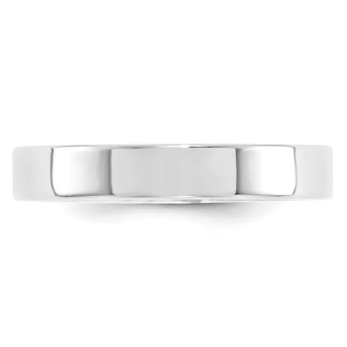 Rings Goldia Solid 18K White Gold 4mm Standard Flat Comfort Fit MensWomens Wedding Band Ring Size 7 Rings Goldia Solid 18K White Gold 4mm Standard Flat Comfort Fit MensWomens Wedding Band Ring Size 7