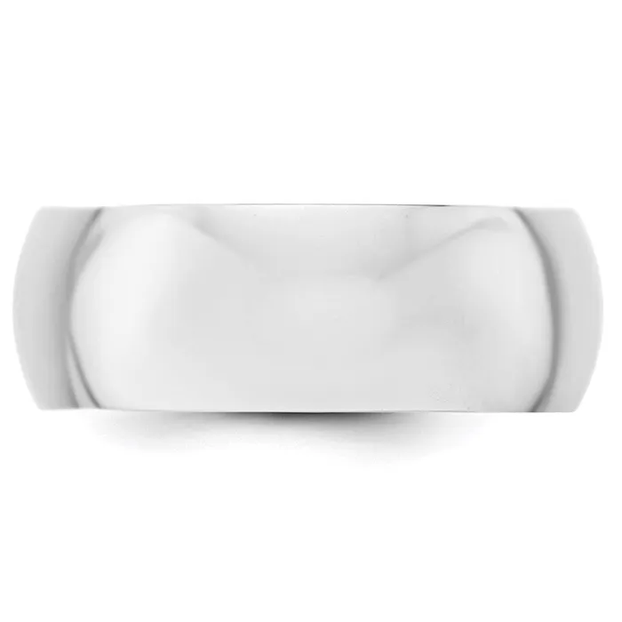 Rings Goldia Solid 18K Yellow Gold White Gold 8mm HalfRound MensWomens Wedding Band Ring Size 9 Rings Goldia Solid 18K Yellow Gold White Gold 8mm HalfRound MensWomens Wedding Band Ring Size 9