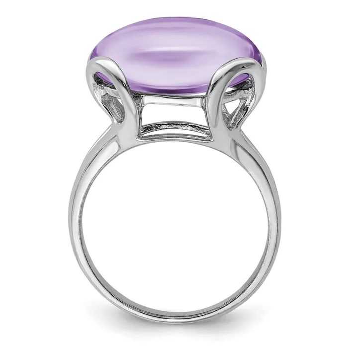 Rings Goldia Sterling Silver Rhodium Pink Quartz Ring