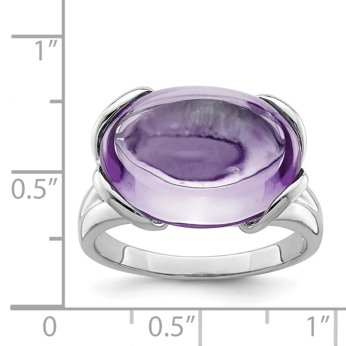 Rings Goldia Sterling Silver Rhodium Pink Quartz Ring