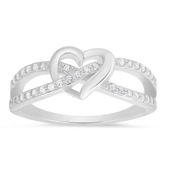 Rings JMS always Original Kylie Harper Sterling Silver Heart CZ Ring