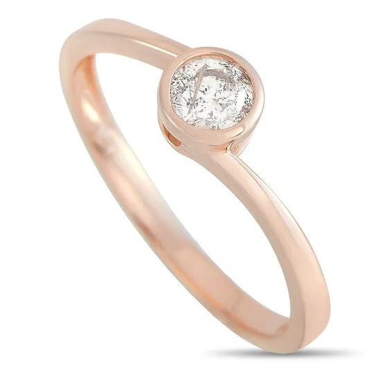 Rings JMS always Original LB Exclusive 14K Rose Gold 026 ct Diamond Solitaire Ring Rings JMS always Original LB Exclusive 14K Rose Gold 026 ct Diamond Solitaire Ring