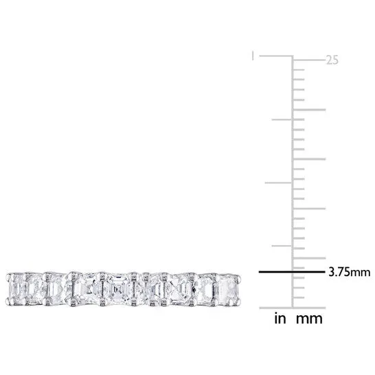 Rings Original Amour 18k White Gold 4 CT TW AsscherCut Diamond FullEternity Band JMS always Rings Original Amour 18k White Gold 4 CT TW AsscherCut Diamond FullEternity Band JMS always