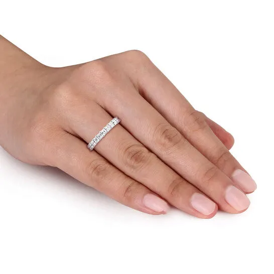 Rings Original Amour 18k White Gold 4 CT TW AsscherCut Diamond FullEternity Band JMS always Rings Original Amour 18k White Gold 4 CT TW AsscherCut Diamond FullEternity Band JMS always