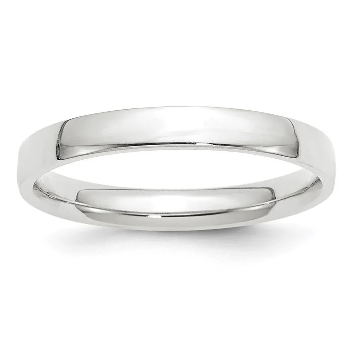 Rings Solid 10K White Gold 3mm Light Weight Comfort Fit MensWomens Wedding Band Ring Size 13 Goldia Rings Solid 10K White Gold 3mm Light Weight Comfort Fit MensWomens Wedding Band Ring Size 13 Goldia