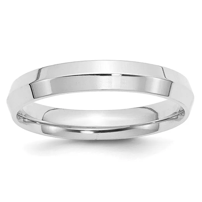 Rings Solid 14K White Gold 4mm Knife Edge Comfort Fit MensWomens Wedding Band Ring Size 45 Goldia Rings Solid 14K White Gold 4mm Knife Edge Comfort Fit MensWomens Wedding Band Ring Size 45 Goldia