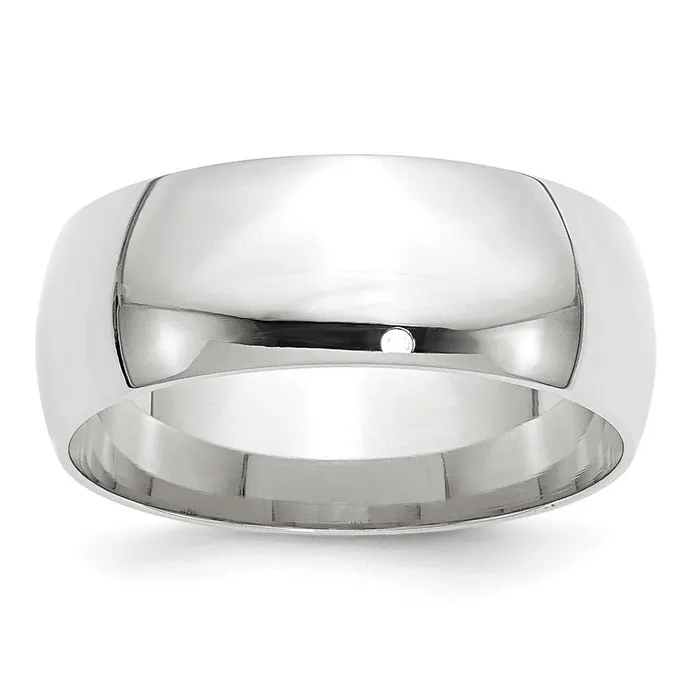 Solid 10K White Gold 8mm Light Weight Comfort Fit MensWomens Wedding Band Ring Size 6 Goldia Rings Solid 10K White Gold 8mm Light Weight Comfort Fit MensWomens Wedding Band Ring Size 6 Goldia Rings