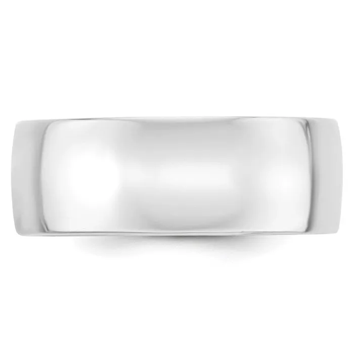 Solid 10K White Gold 8mm Light Weight Comfort Fit MensWomens Wedding Band Ring Size 6 Goldia Rings Solid 10K White Gold 8mm Light Weight Comfort Fit MensWomens Wedding Band Ring Size 6 Goldia Rings
